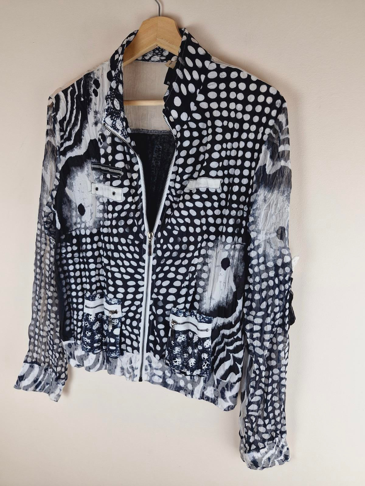 Y2K Bomber Jacket L