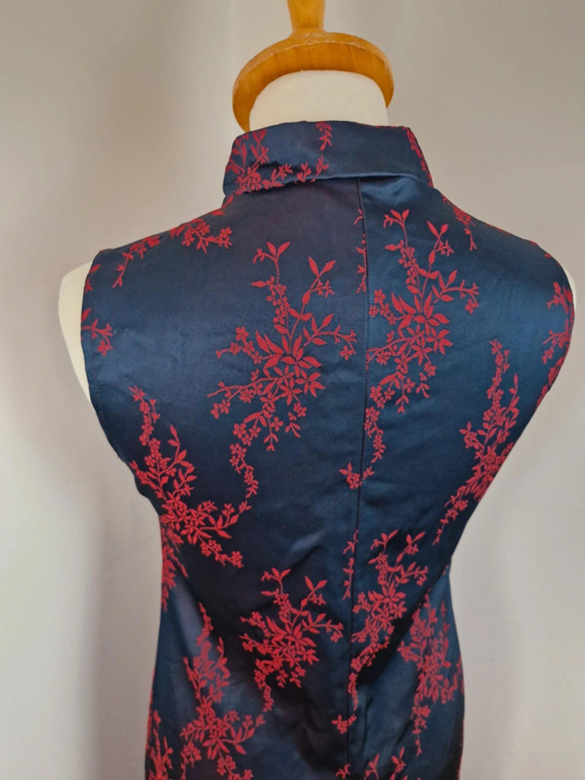 90s Long Chinese Style Slip Dress S UK10