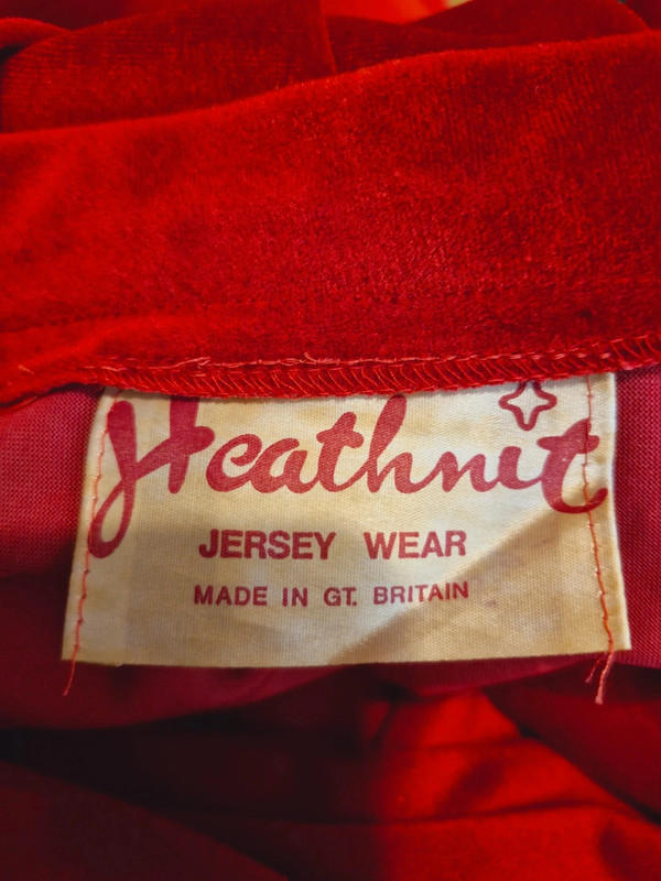 1970s Velvet Skirt M UK12