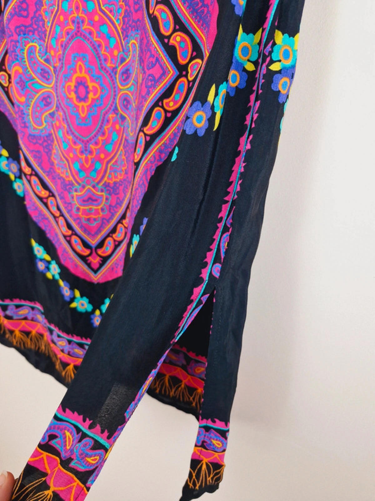 90s Boho Slip Skirt S UK10