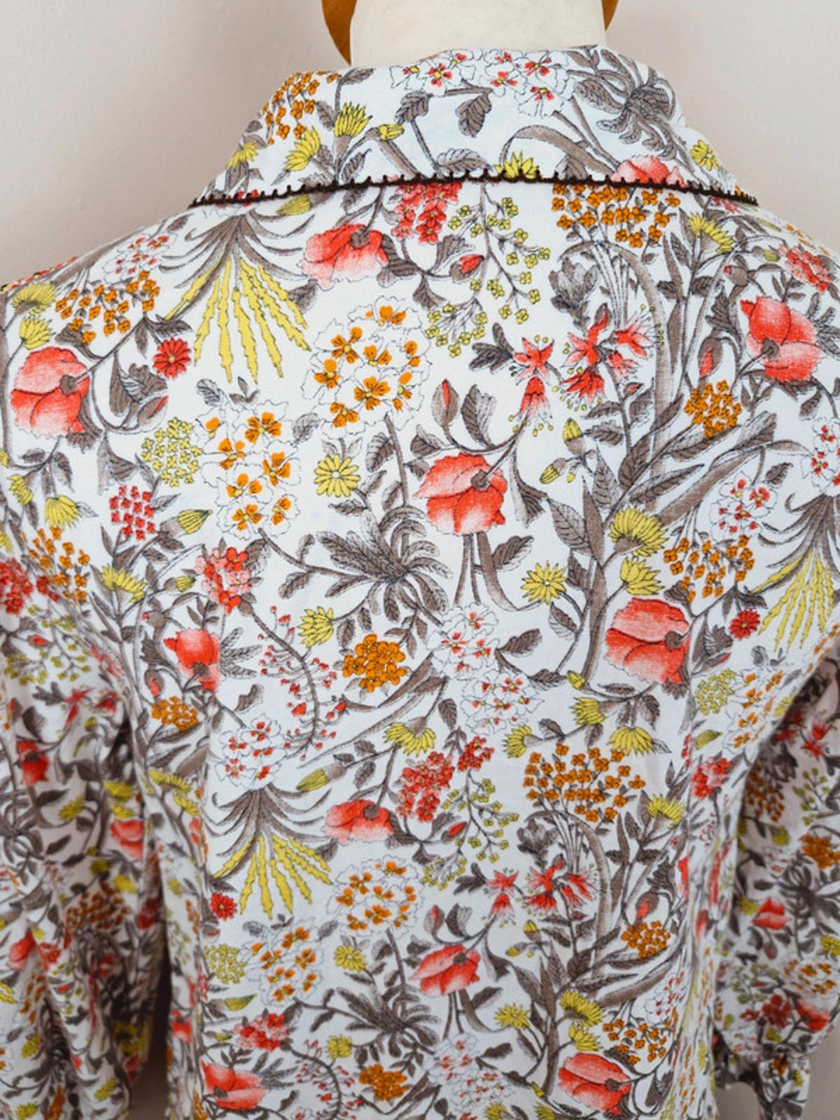 Womens Vintage St Michael 1970s 70s Long Shirtdress Dress Cotton UK10