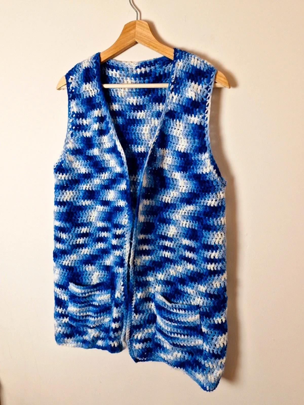 Handknitted Waistcoat M UK12