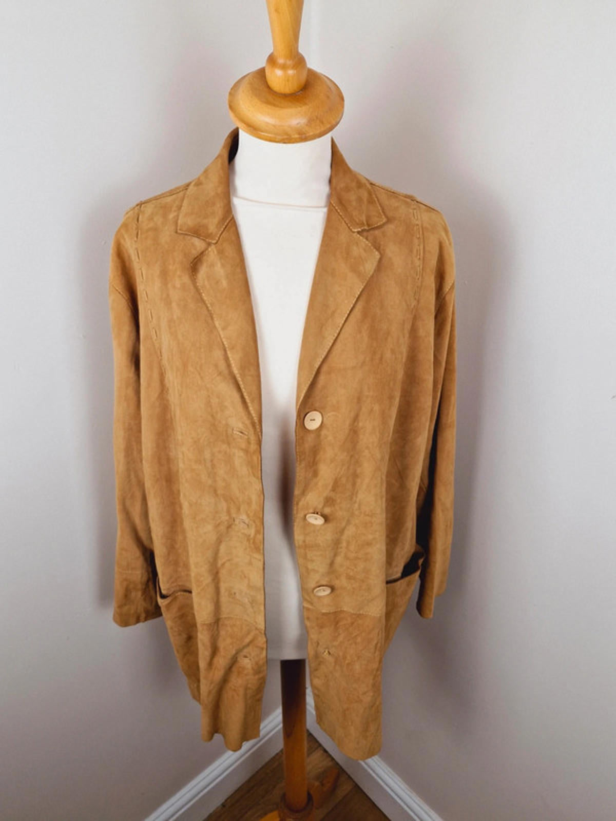 Tan Suede Jacket M L