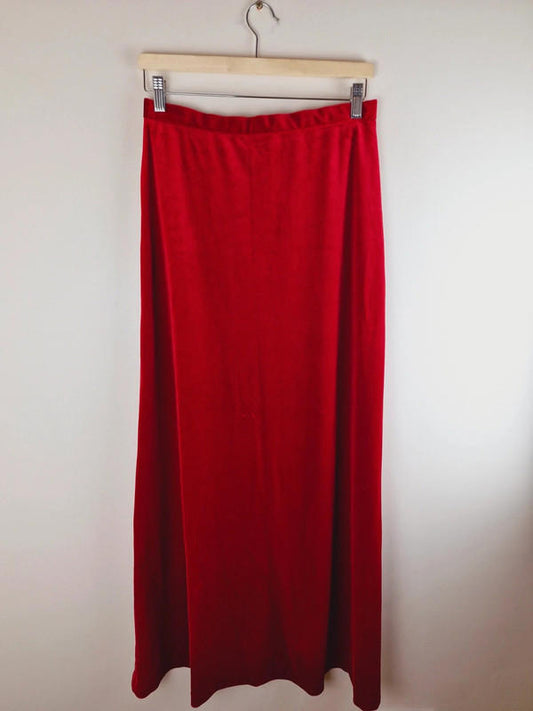 1970s Velvet Skirt M UK12