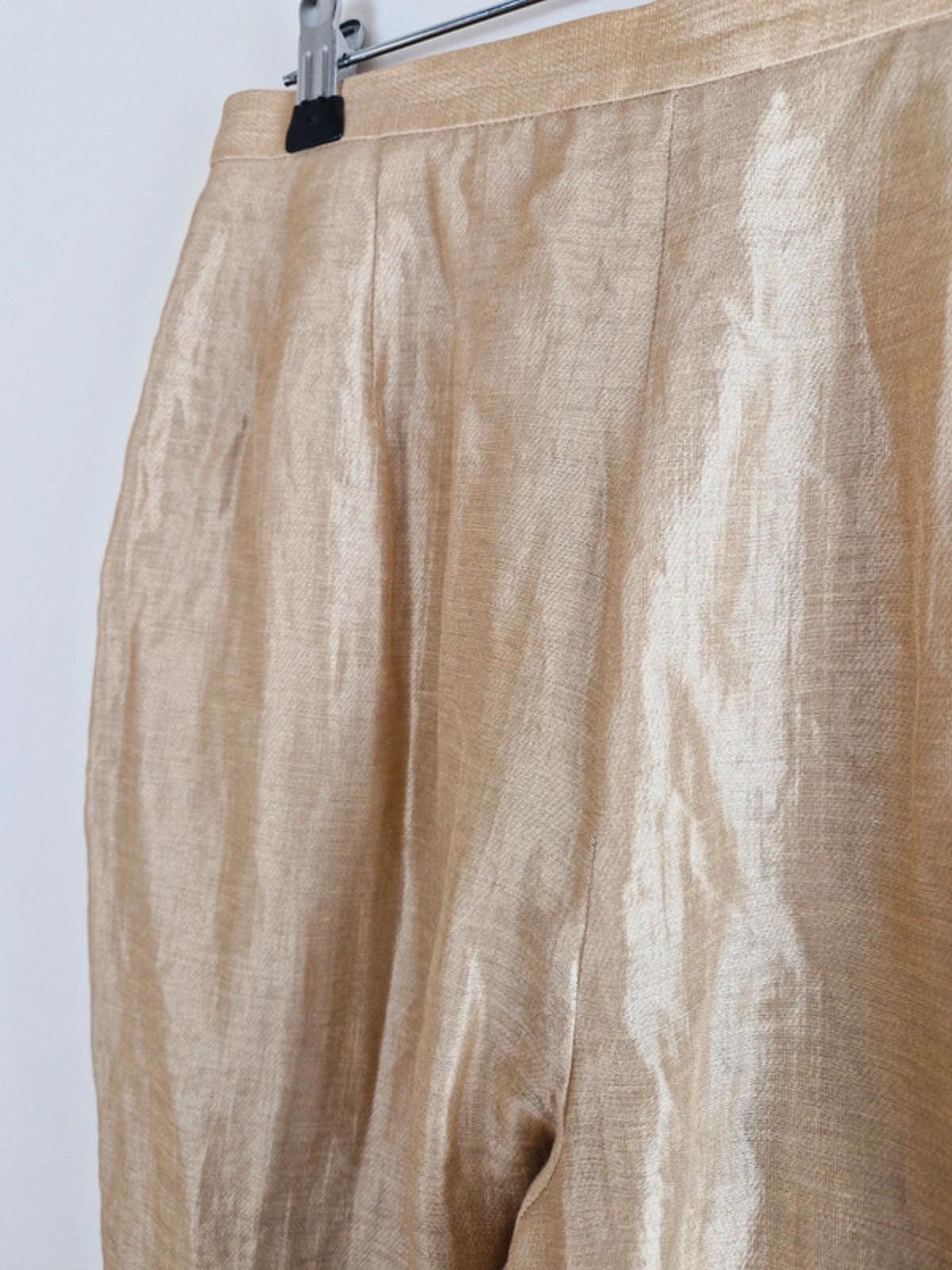 Gold High Waisted Trousers S