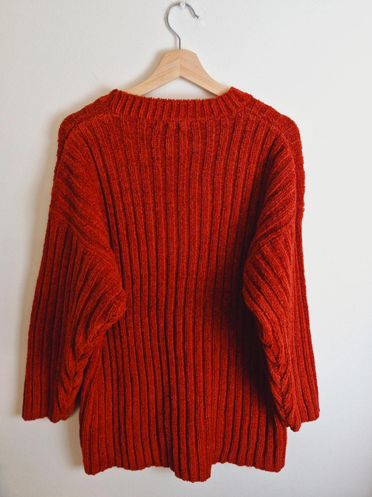 Womens Vintage Chunky Knit Knitted Long Jumper Sweater XL UK18 UK20