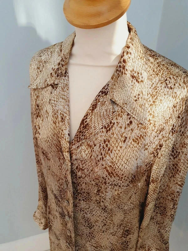 Satin Snakeskin Dress UK12 M