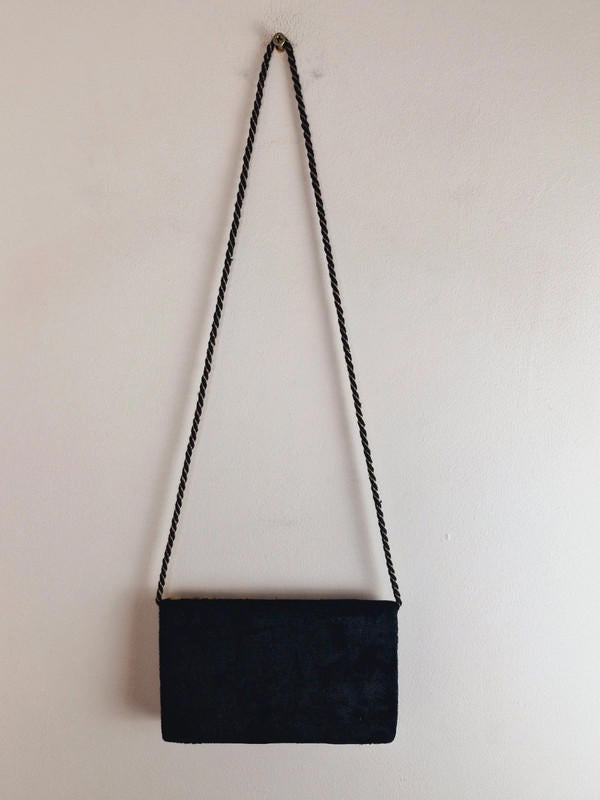 1960s Velvet Shoulder Bag
