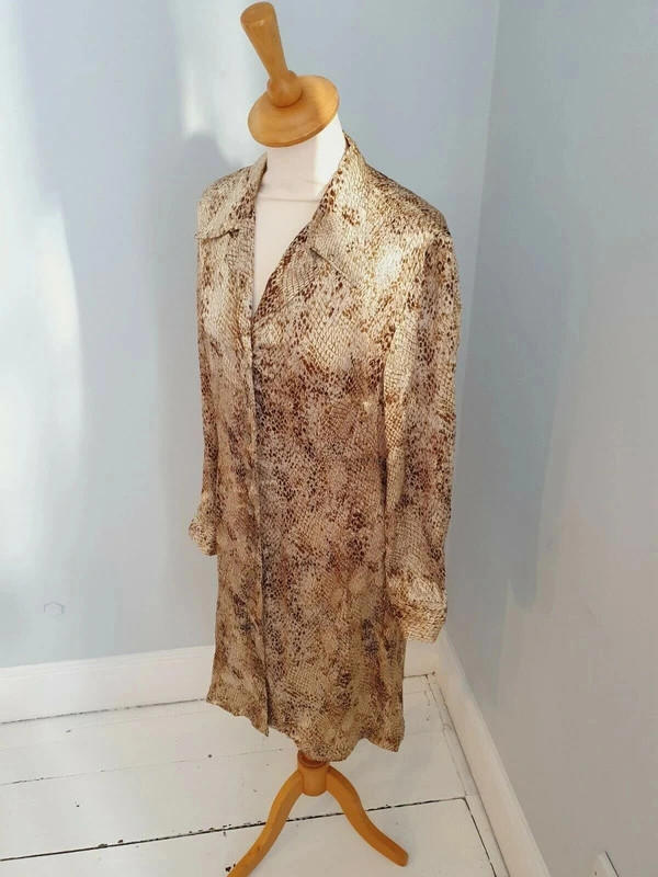Satin Snakeskin Dress UK12 M