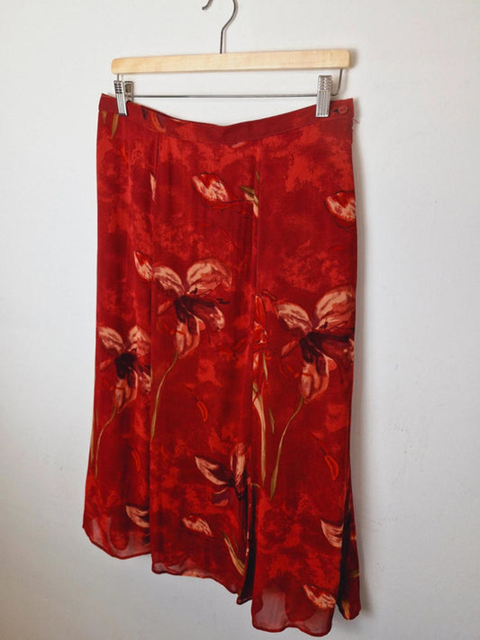 Womens Vintage St Michael Long Slip Midi Skirt UK16