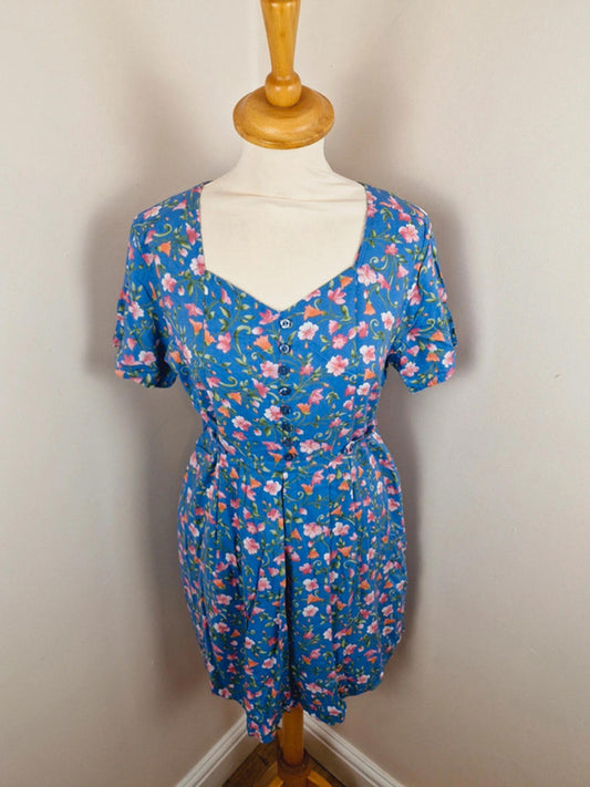 Floral Summer Dress M Petite