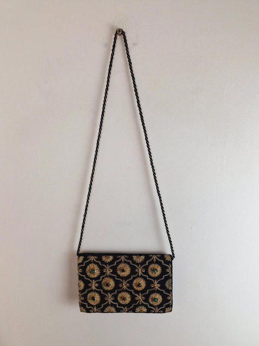 1960s Velvet Shoulder Bag