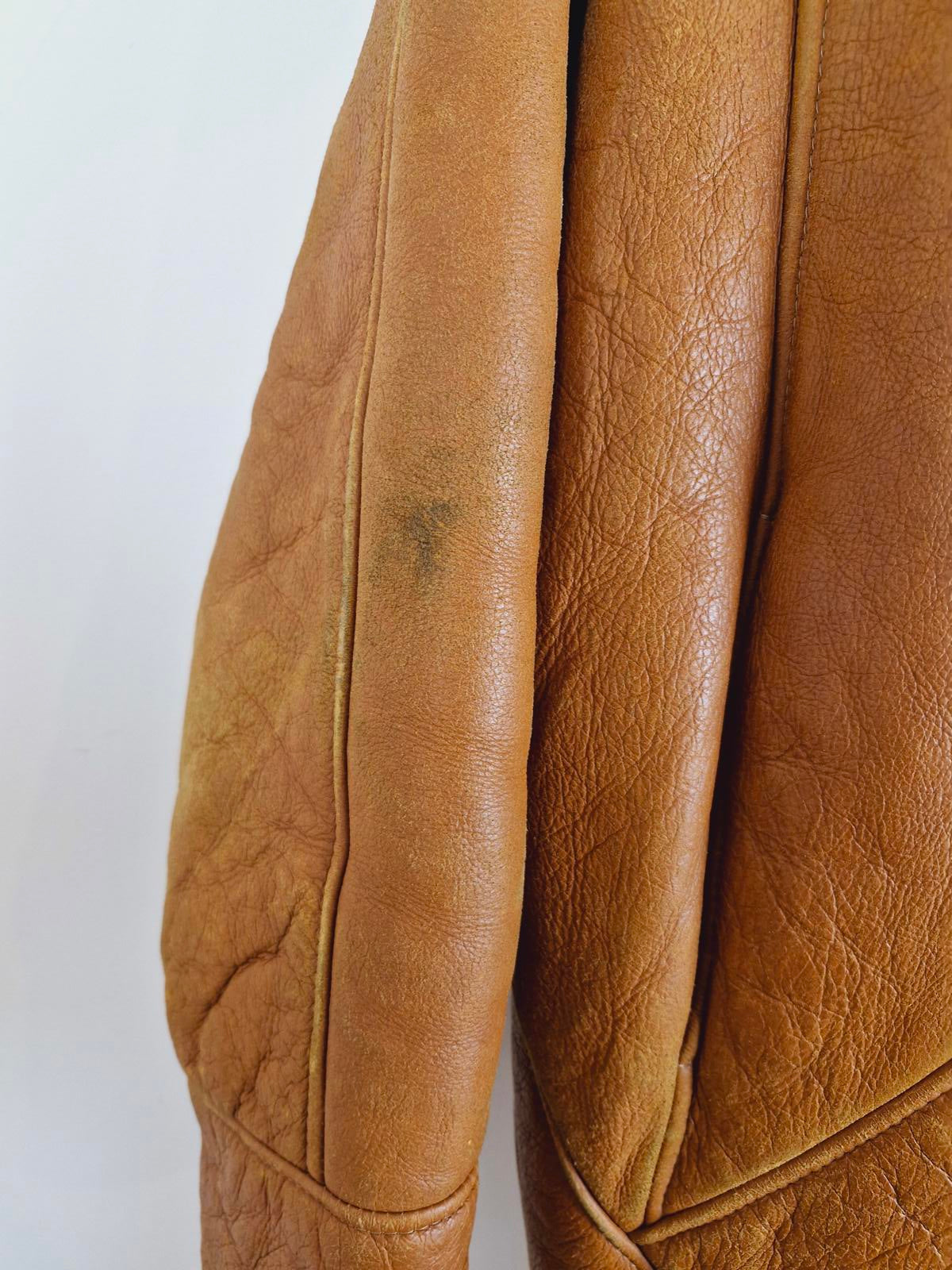 Emporio Armani Leather Sheepskin Coat L