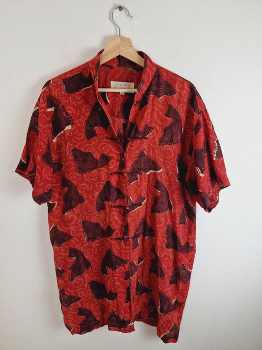 Anokhi Block Print Cotton Shirt S UK10