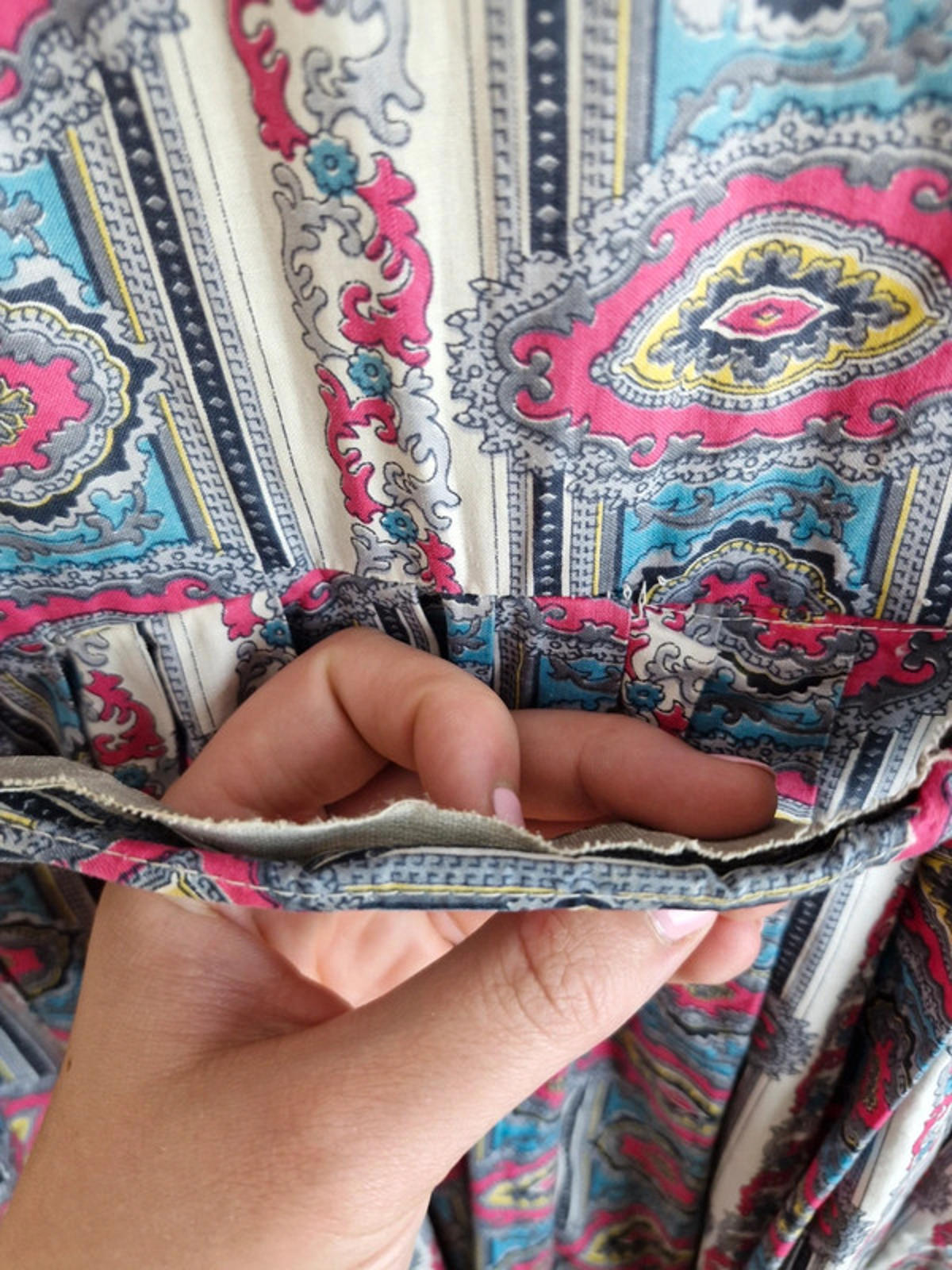 Womens Vintage 1950s 50s Shirtdress Dress Aline Long Sleeve XS