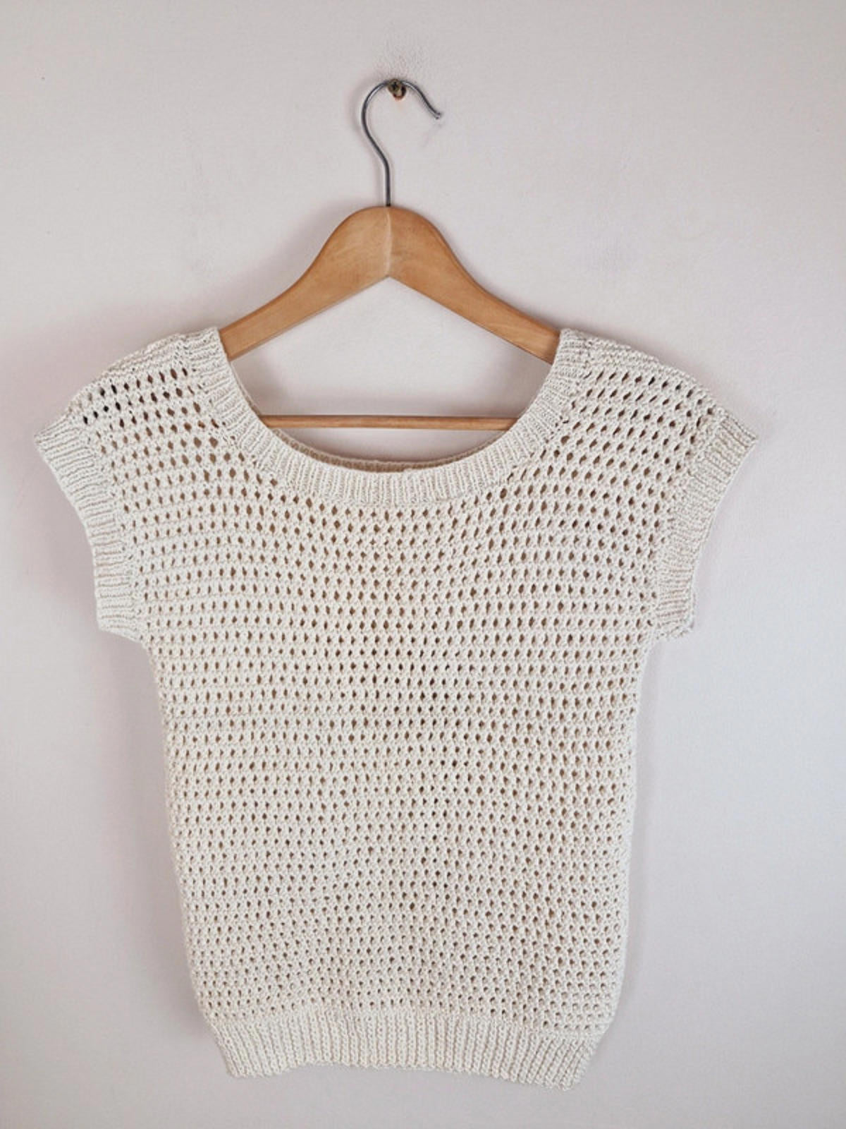 1970s Handknitted Jumper Top S
