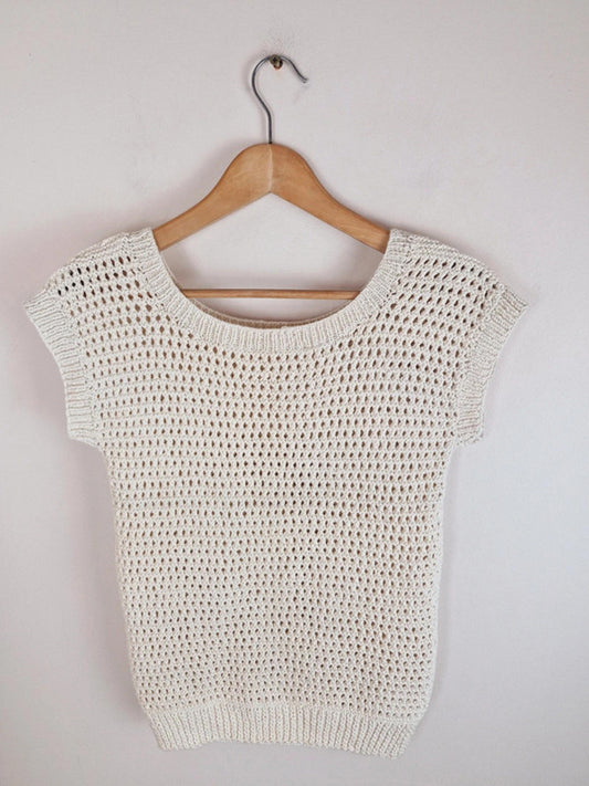1970s Handknitted Jumper Top S