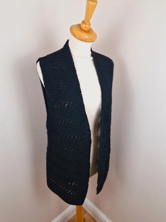 1970s Handknitted Waistcoat S