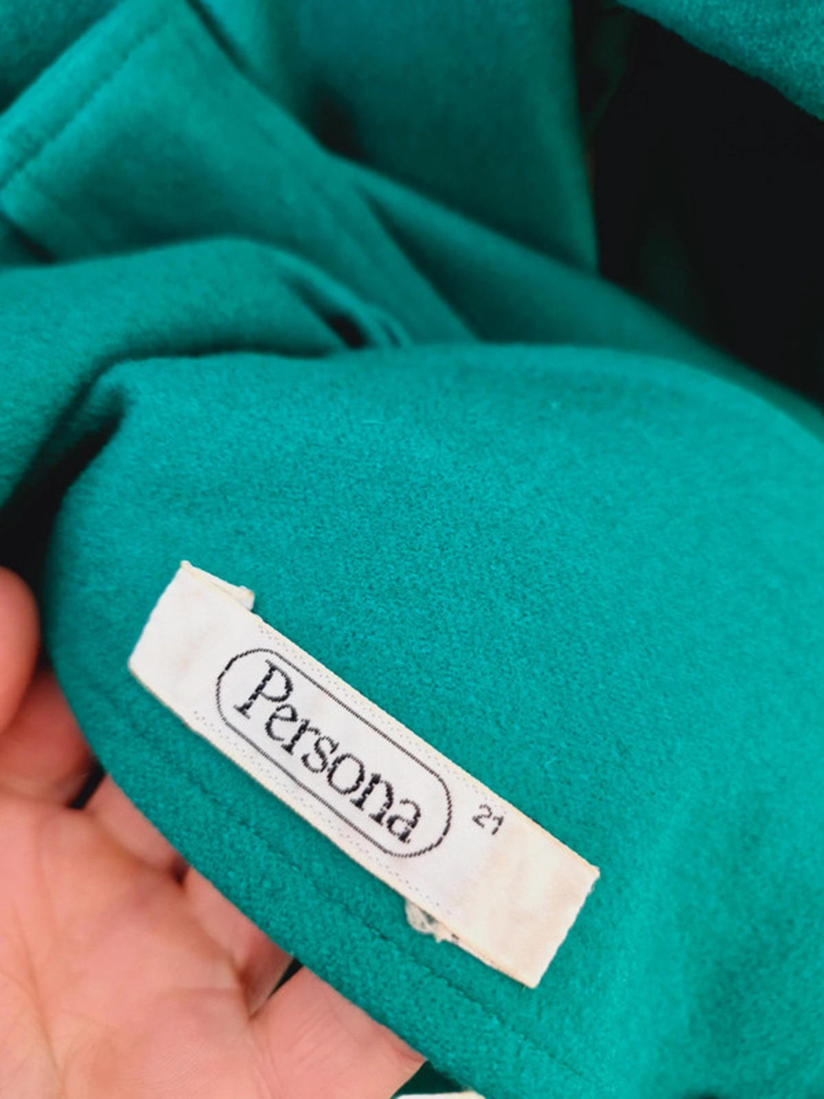 Womens Vintage Italian Green Wool Blend Jacket Coat Blazer UK20