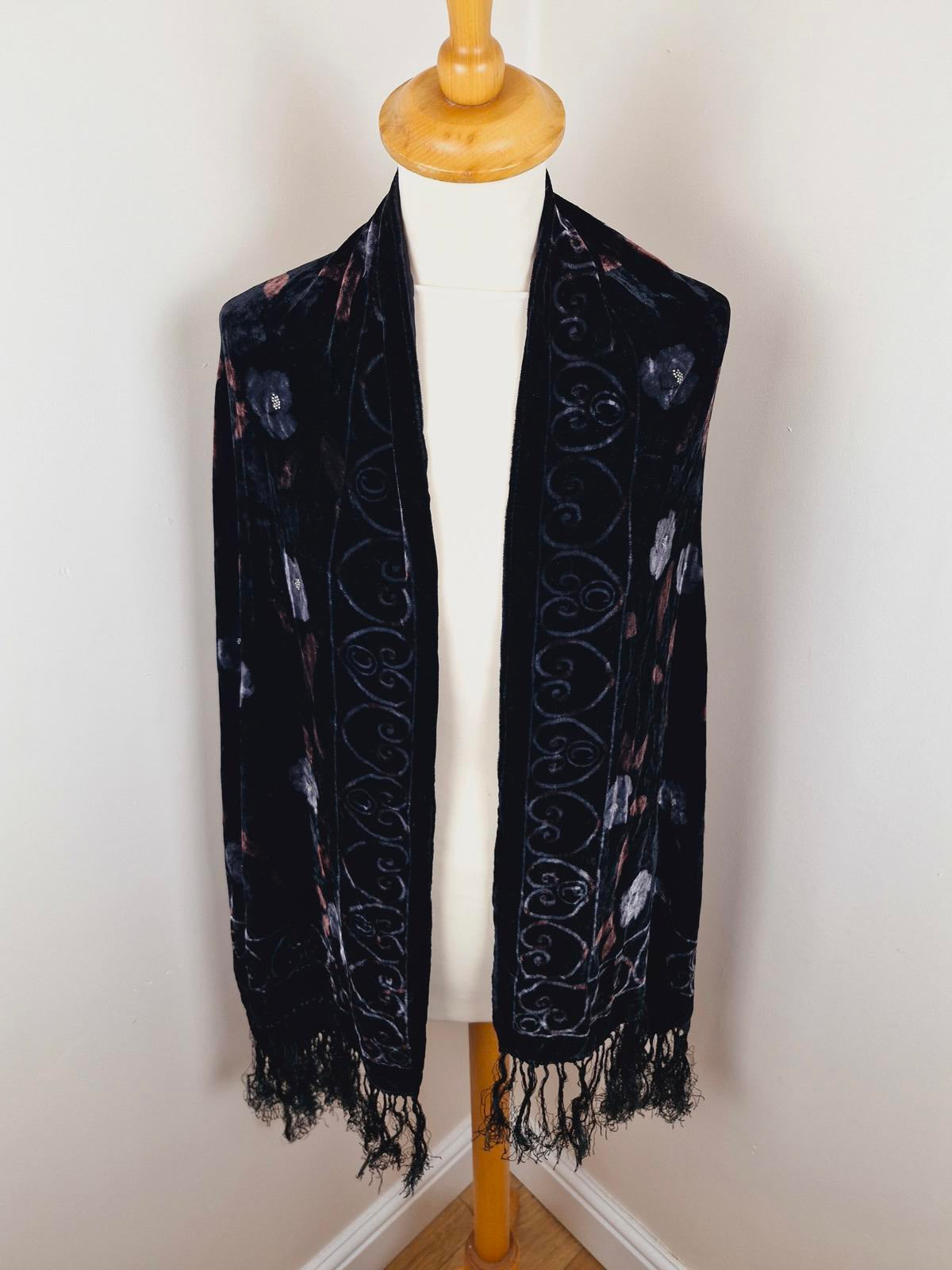 Velvet Devore Shawl