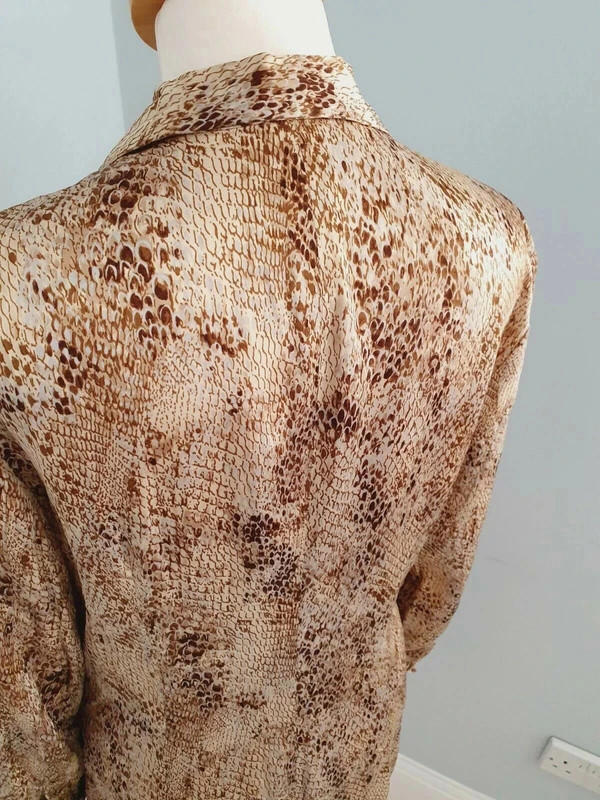 Satin Snakeskin Dress UK12 M