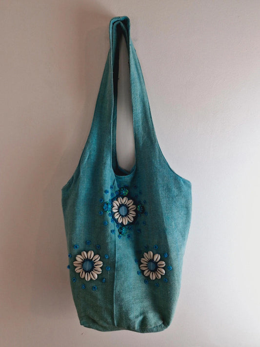 Turquoise Shell Bag