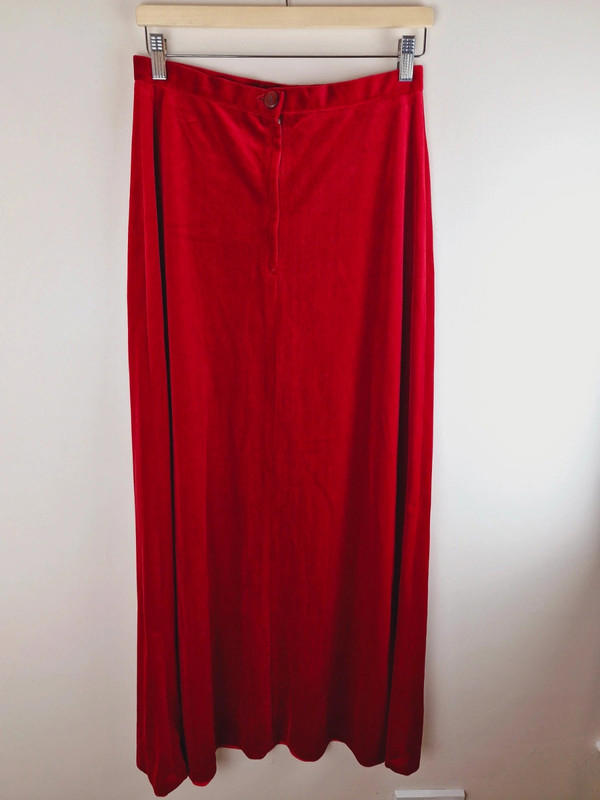 1970s Velvet Skirt M UK12