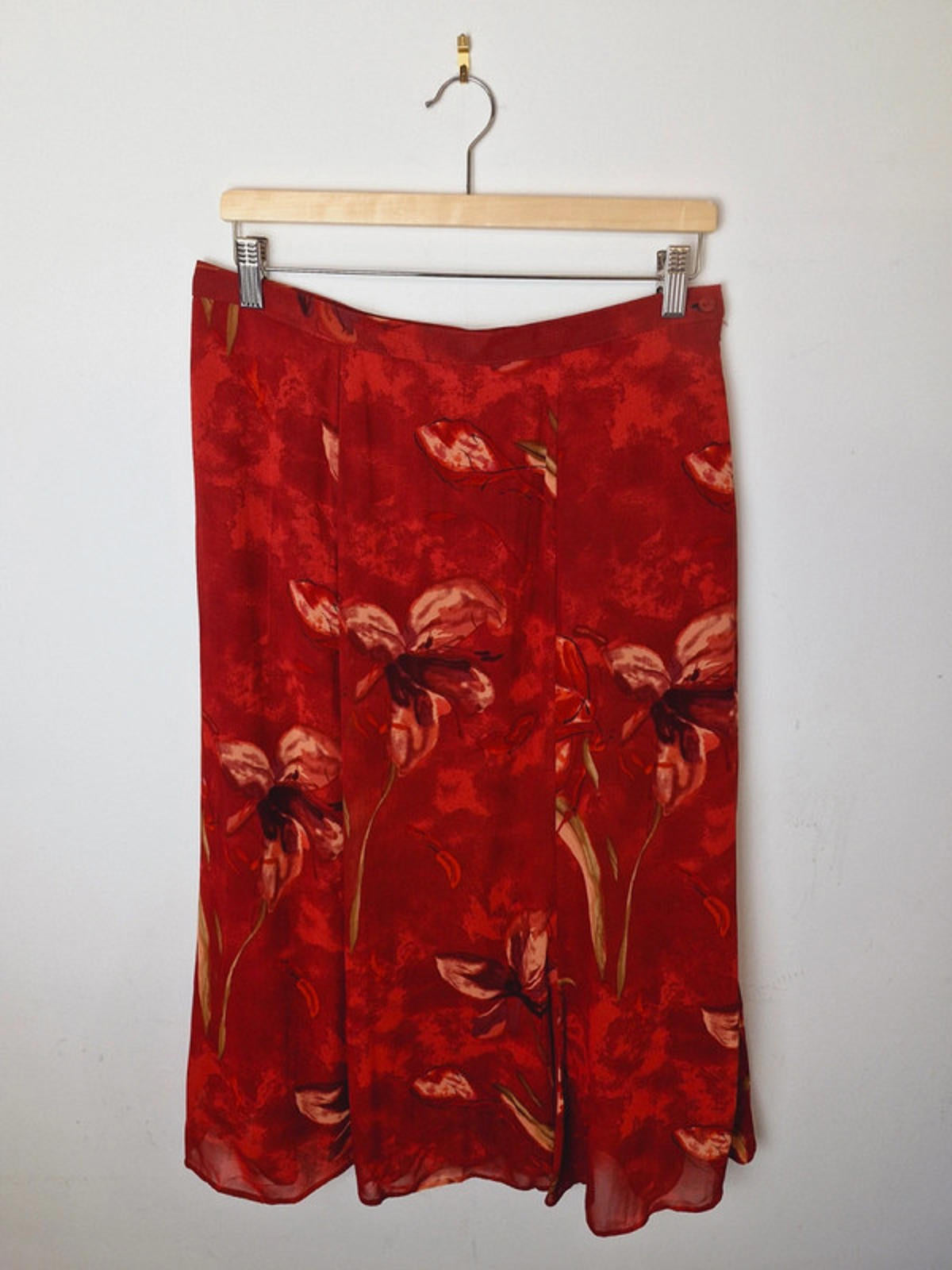 Womens Vintage St Michael Long Slip Midi Skirt UK16