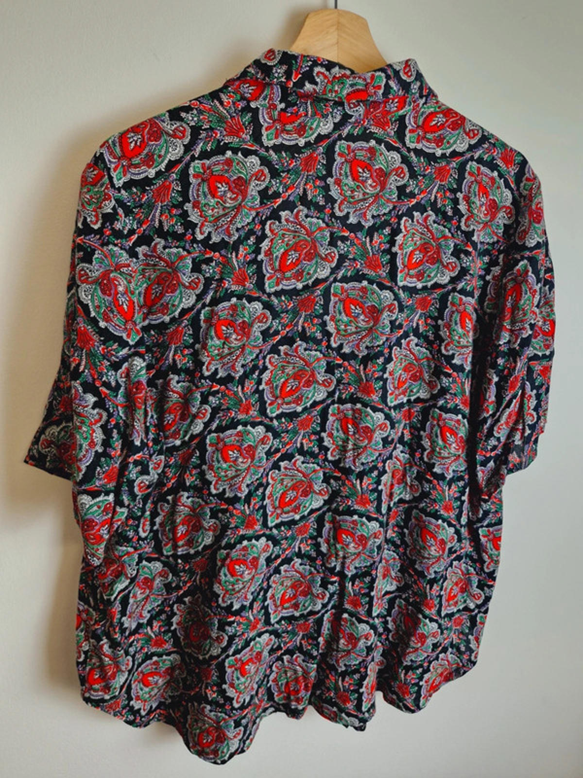 Womens Vintage Boho Maternity Shirt Top Blouse Viscose XL UK18