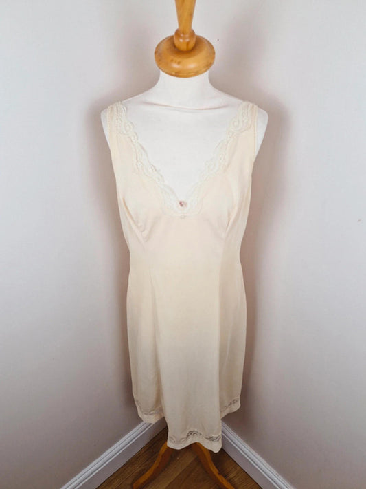 1960s Sheer Slip Dress S