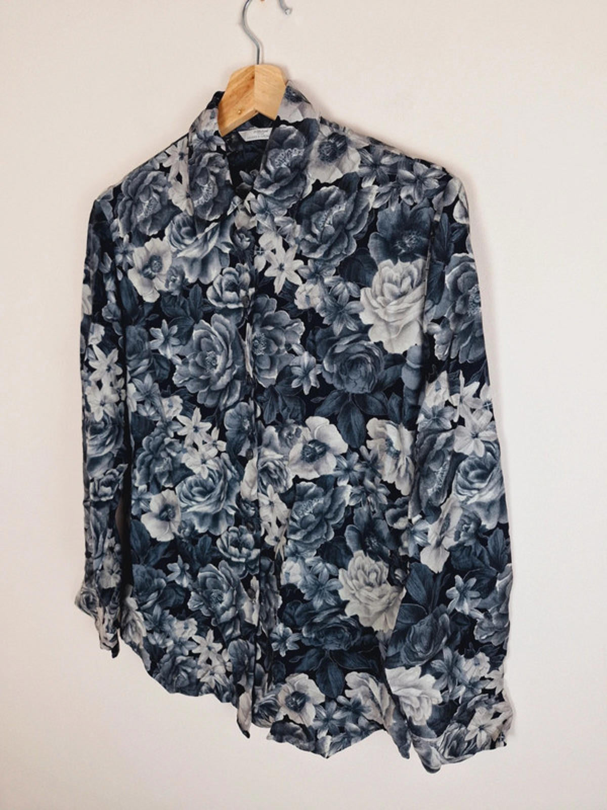 Long Sleeve Viscose Shirt S UK10