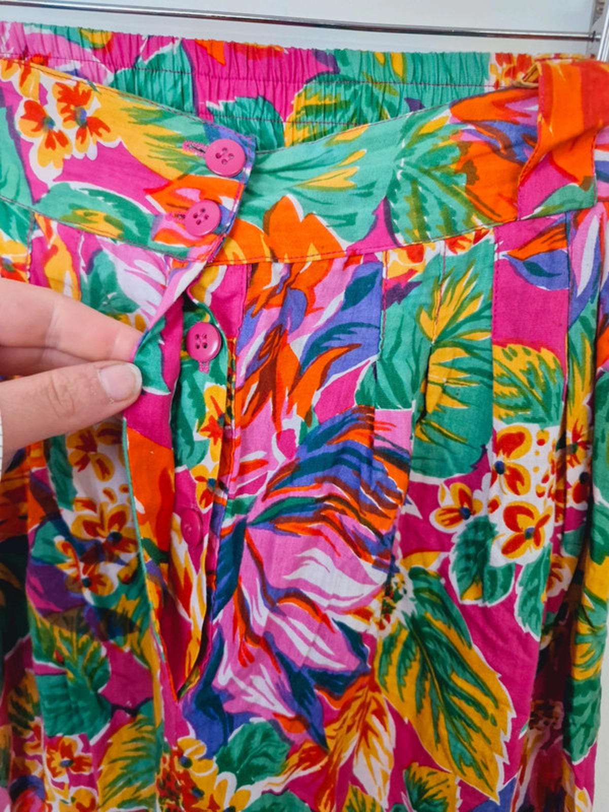 Womens Vintage 90s Phool High Waisted Cotton Boho Trousers Leggings Harem M