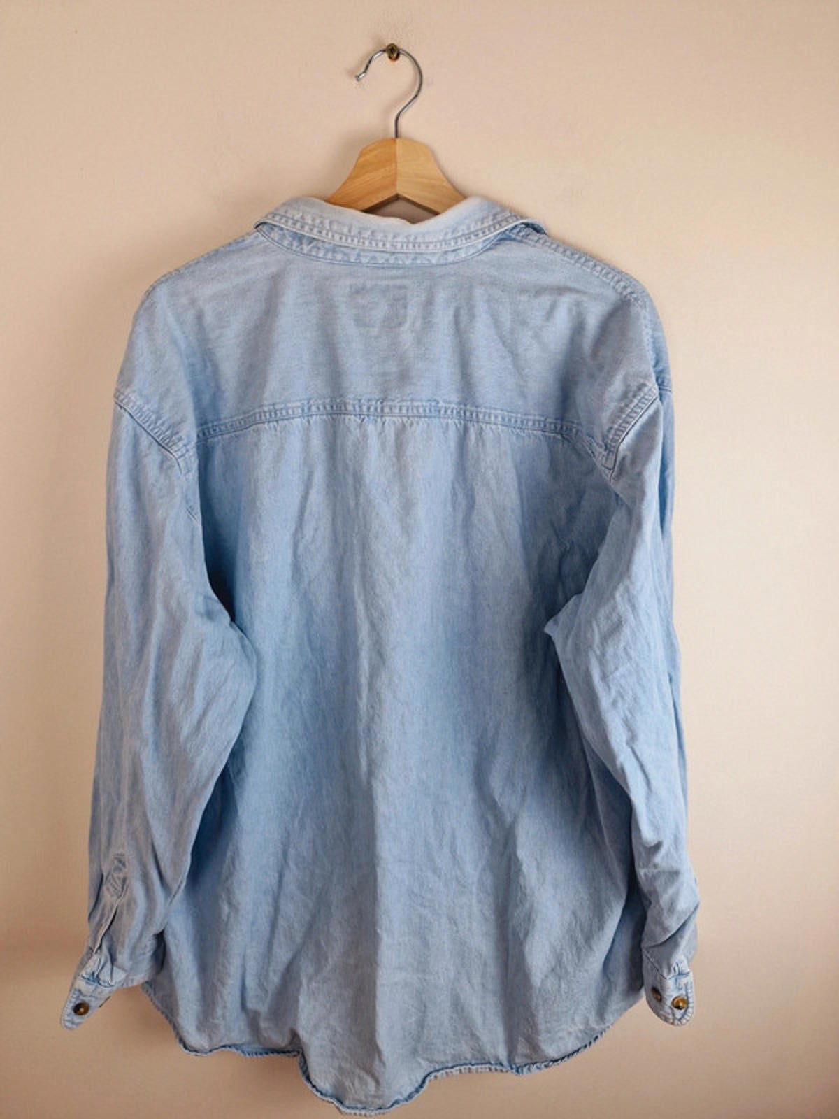 Mens Vintage Lee Sport Cotton Denim Shirt Top XL