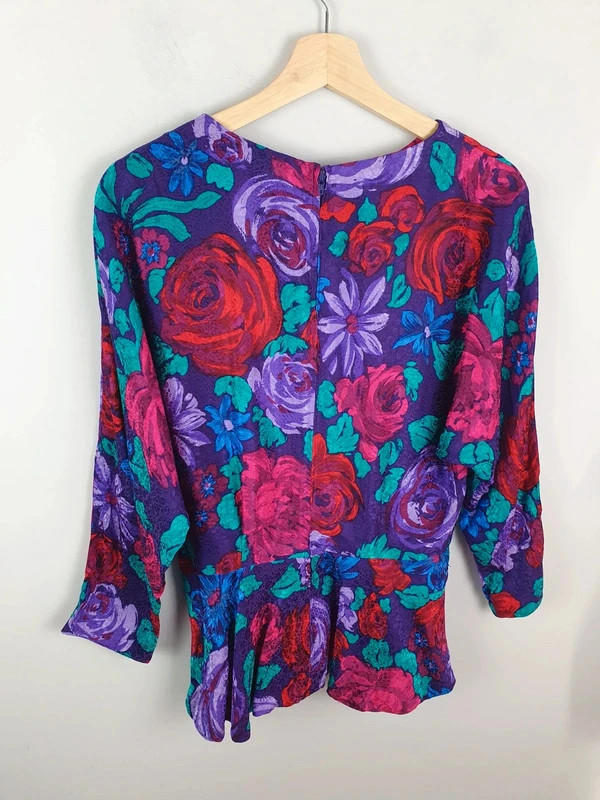Silk Purple Top M UK12