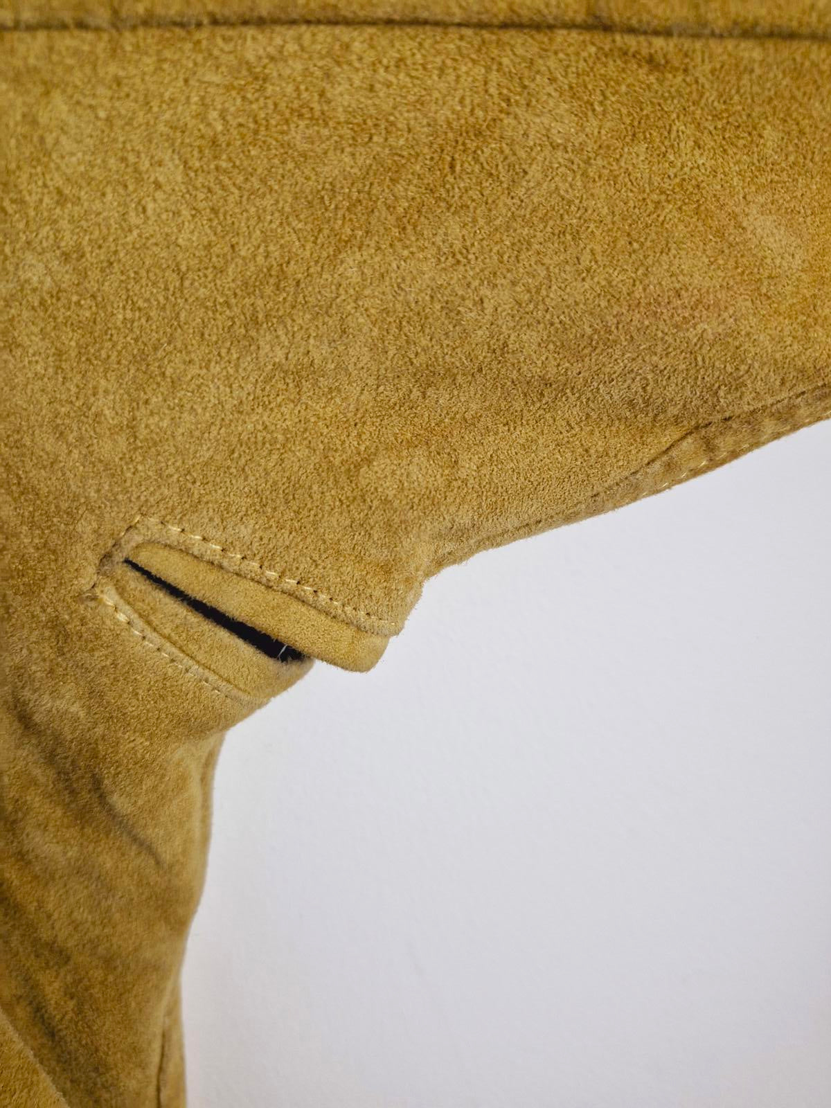 Mens Suede Bomber Jacket XL