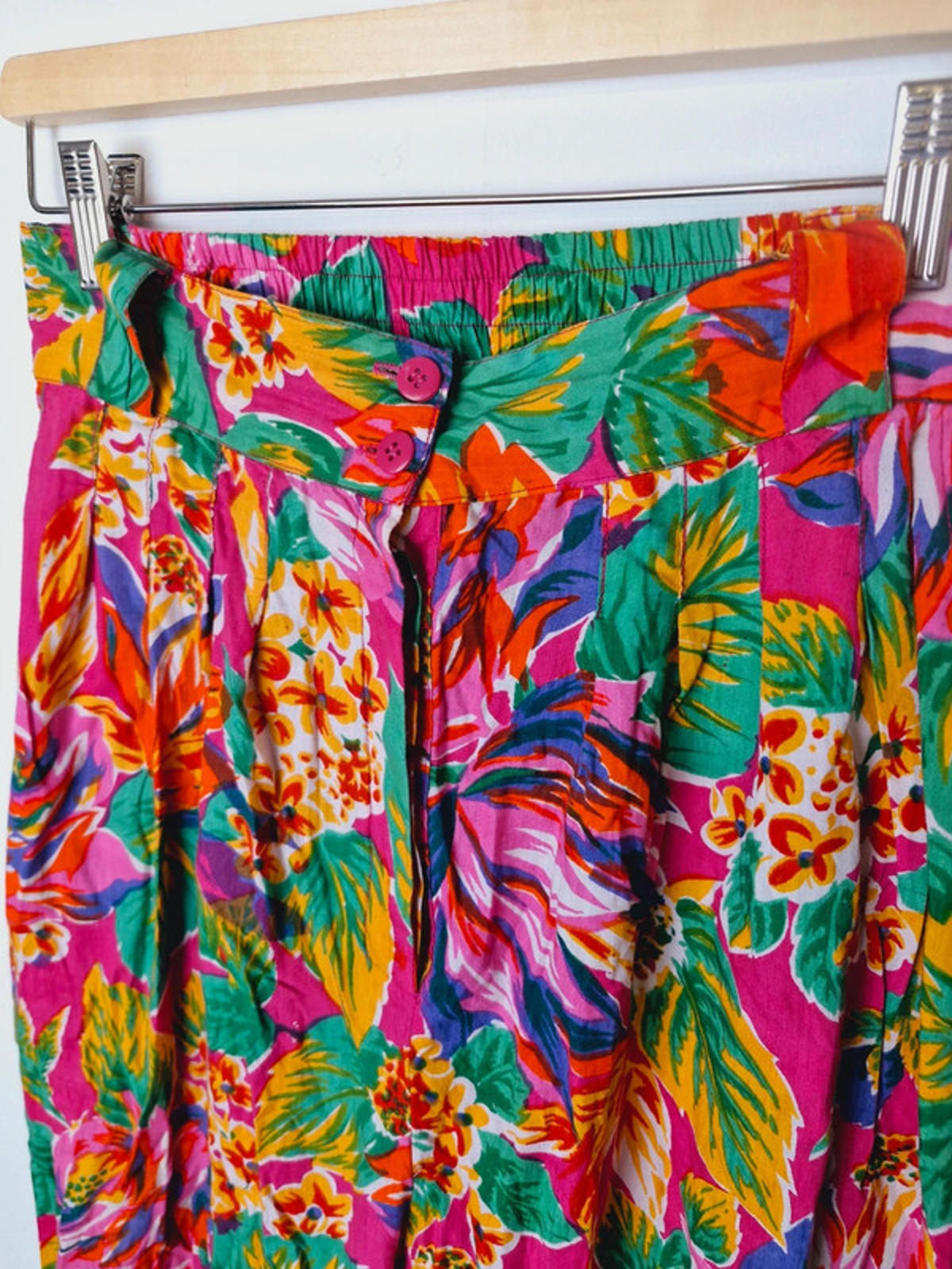 Womens Vintage 90s Phool High Waisted Cotton Boho Trousers Leggings Harem M