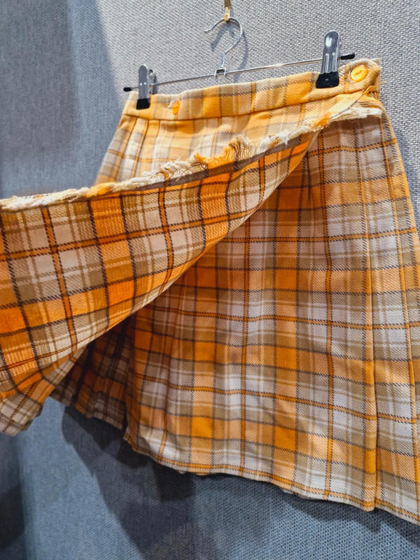 Yellow Tartan Kilt XS UK6 UK8