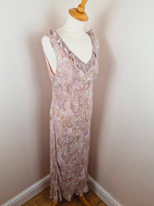 Paisley Slip Dress XL UK18