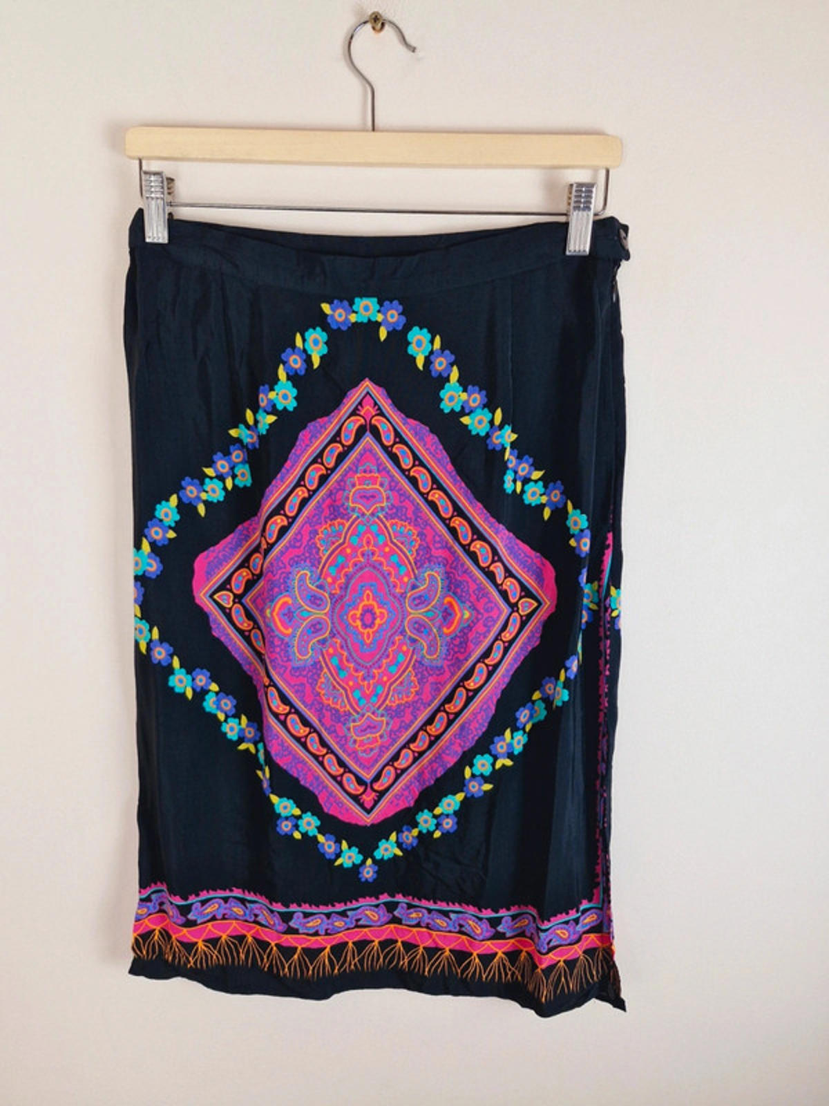 90s Boho Slip Skirt S UK10