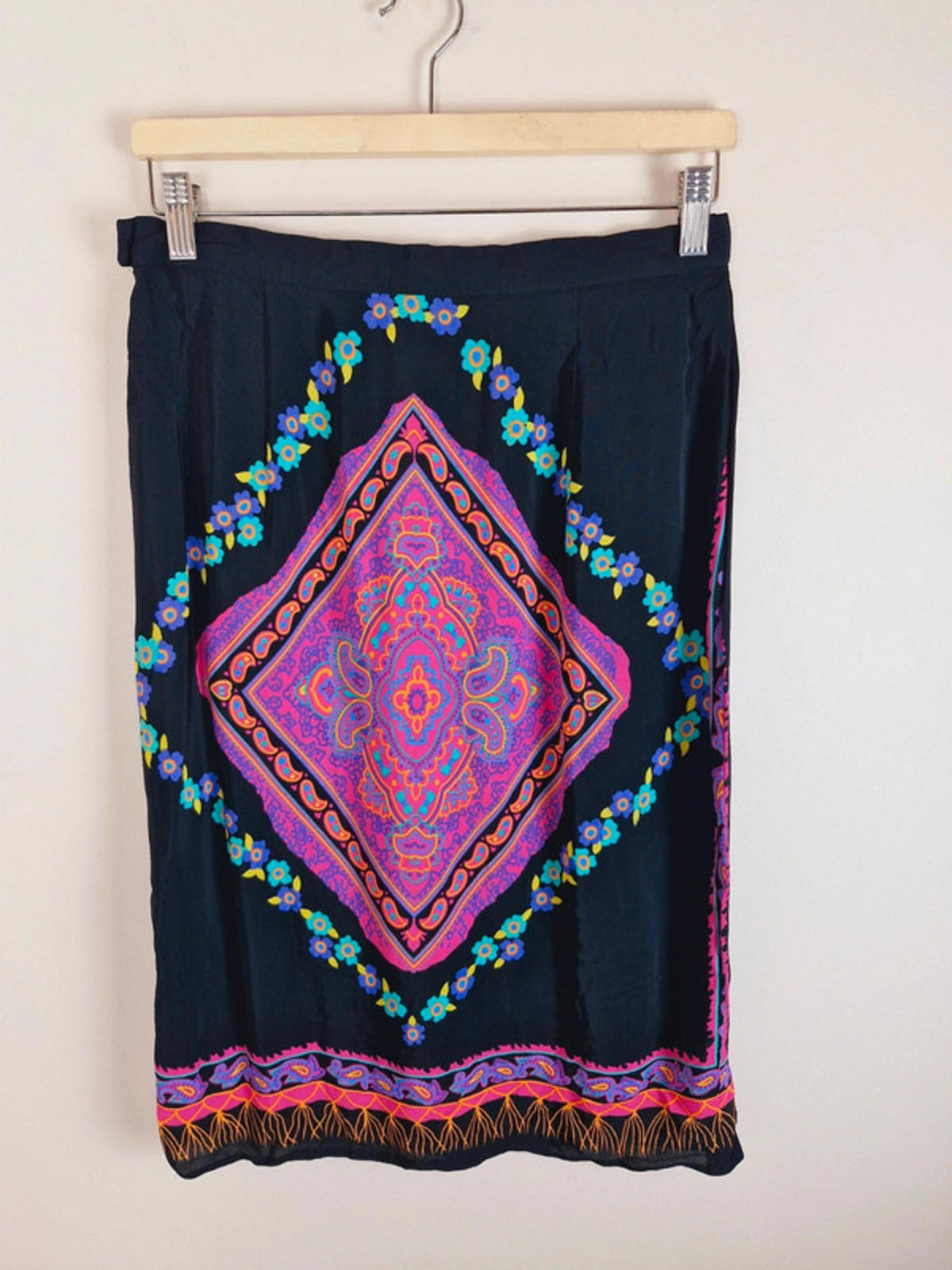 90s Boho Slip Skirt S UK10