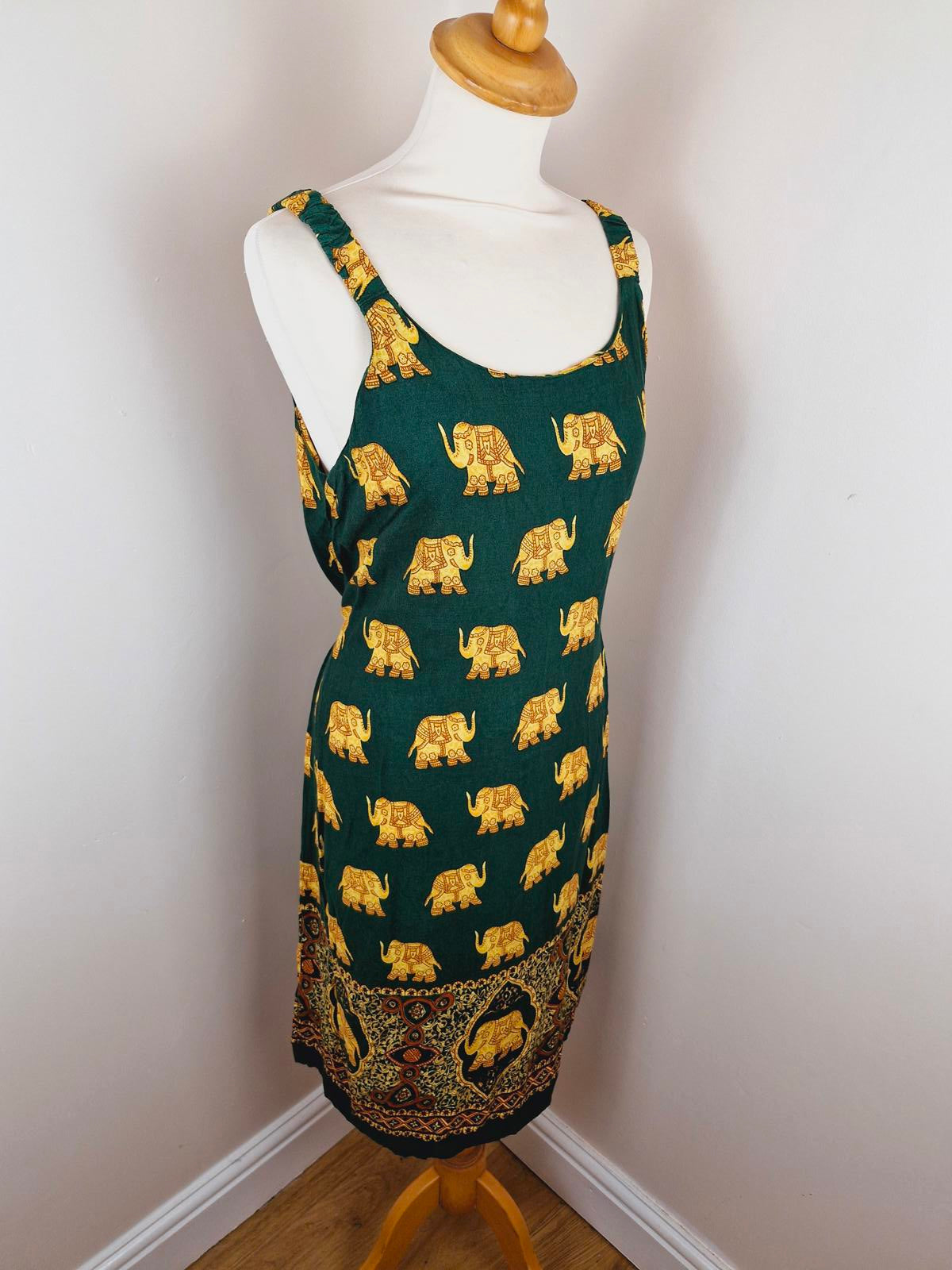 90s Elephant Slip Dress M
