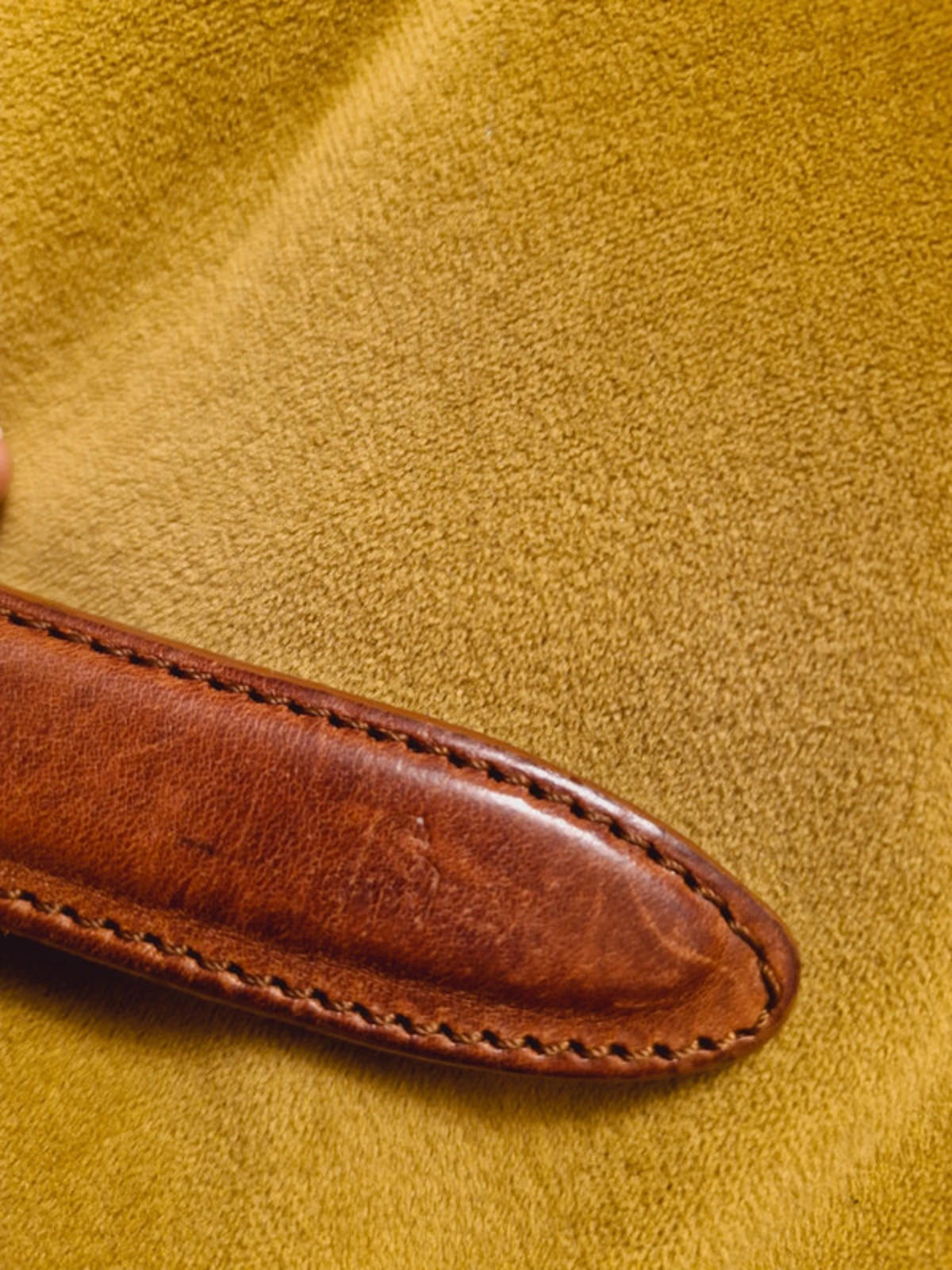 Womens Vintage Leather Tan Beige Gold Buckle Western Belt