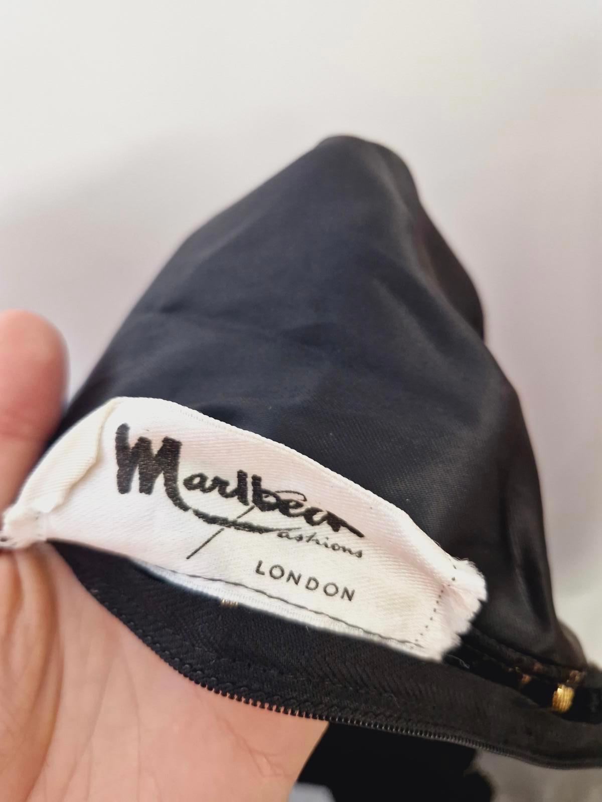 Womens Vintage Long Maxi Velvet Black Dress M