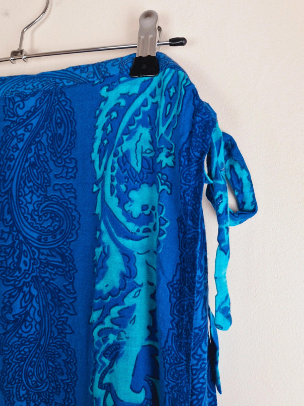 Womens Vintage 90s Long Midi Maxi Slip Boho Wrap Skirt Viscose XL