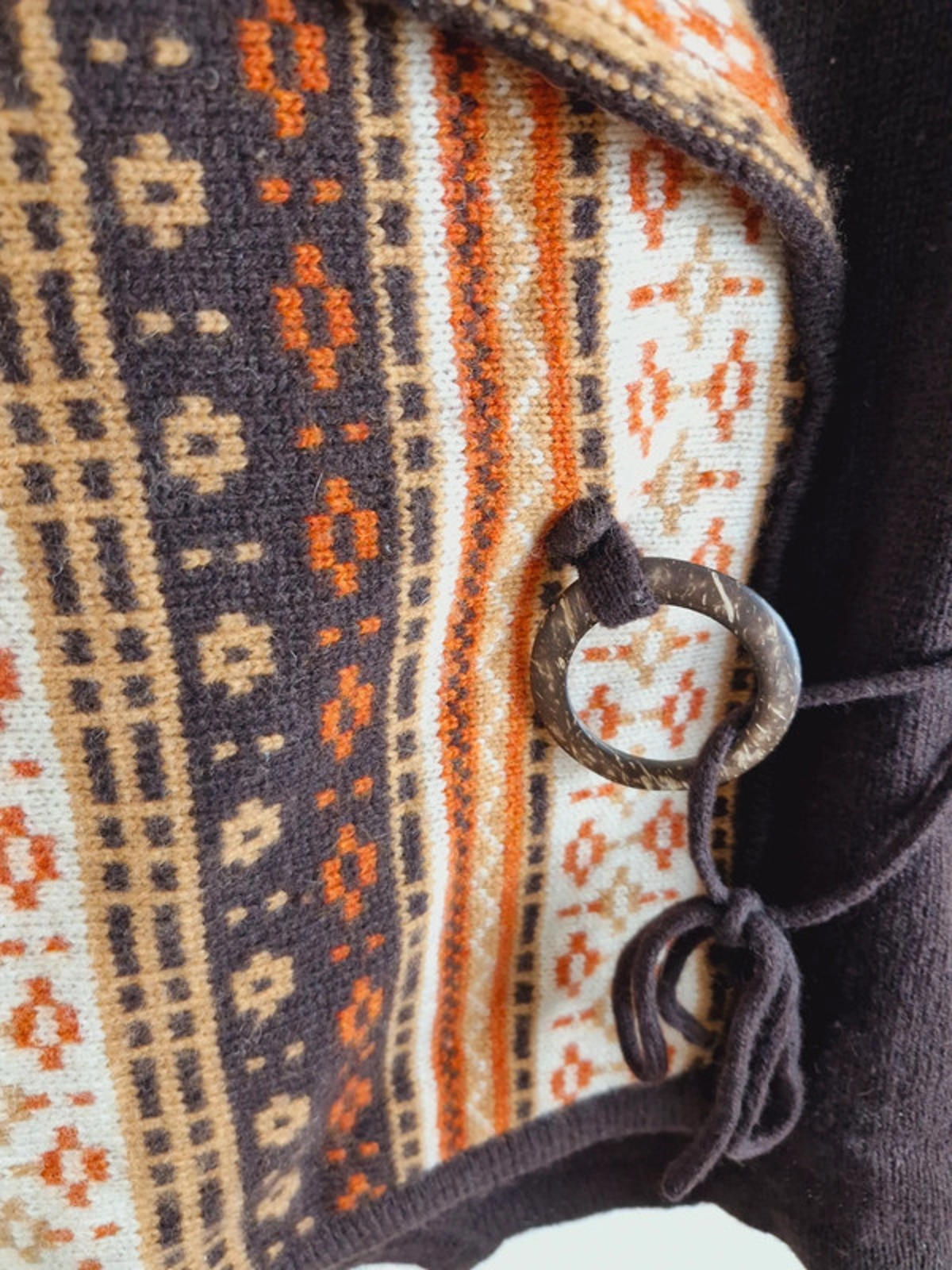 Womens Vintage y2k Lambswool Blend y2k Jumper Sweater Top Boho L