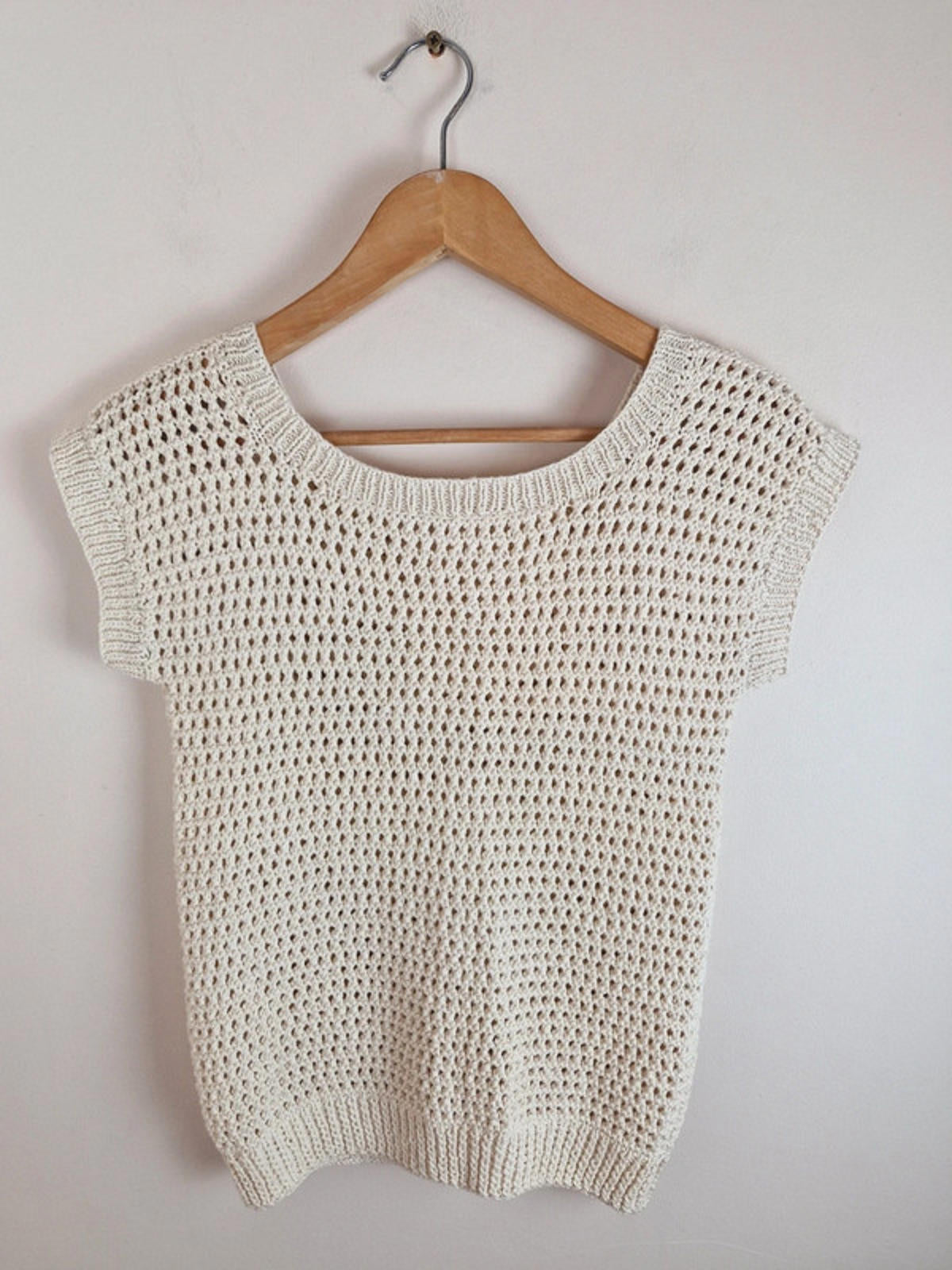 1970s Handknitted Jumper Top S