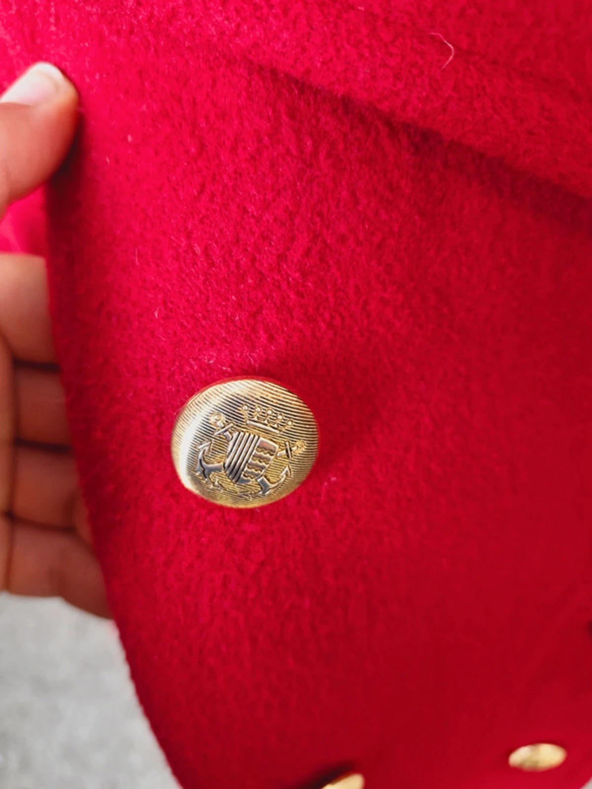 Womens Vintage Windsmoor Red Wool Cashmere Blend Coat Jacket UK14