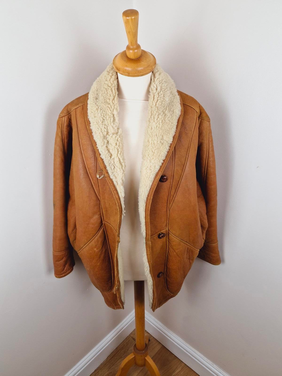 Emporio Armani Leather Sheepskin Coat L