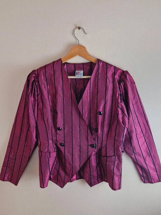 Pink Metallic Jacket UK8 S