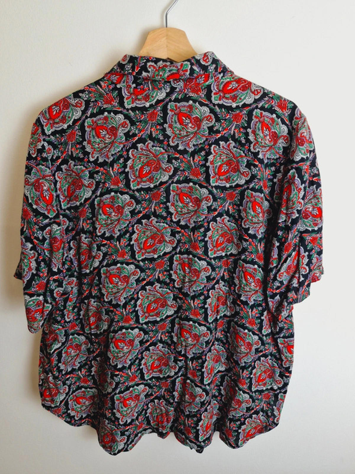 Womens Vintage Boho Maternity Shirt Top Blouse Viscose XL UK18